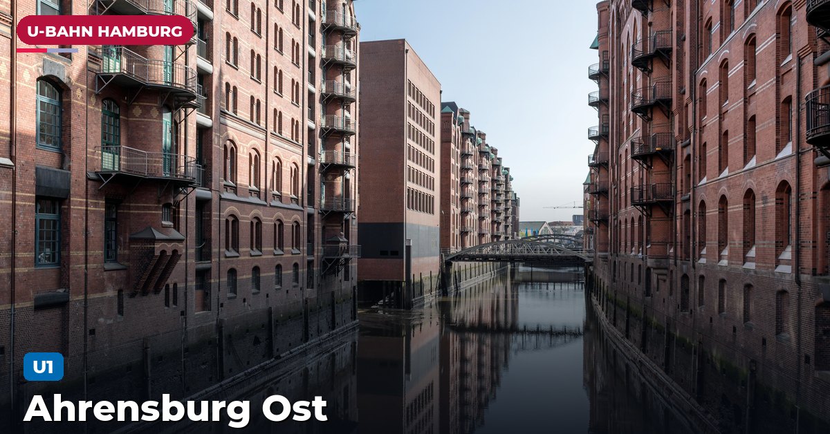 U-Bahn-Station Ahrensburg Ost in Hamburg — Linie U1
