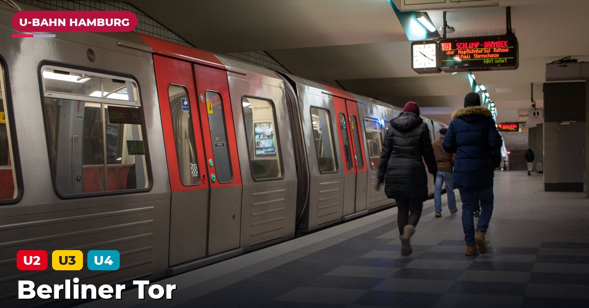 U-Bahn-Station Berliner Tor in Hamburg — Linie U2