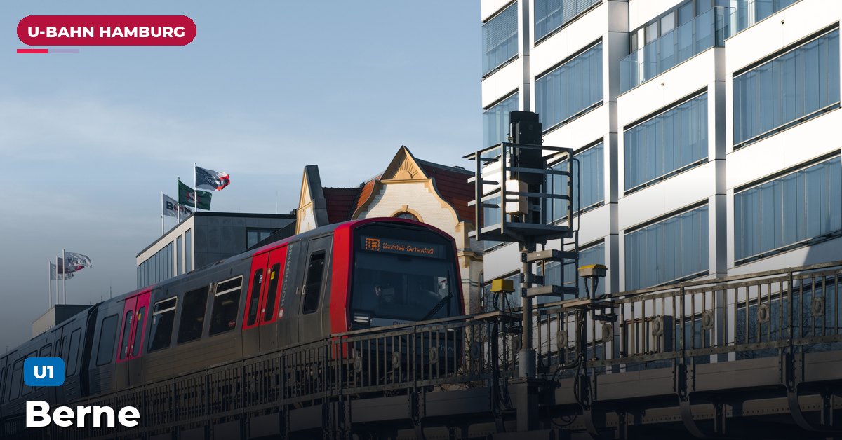 U-Bahn-Station Berne in Hamburg — Linie U1