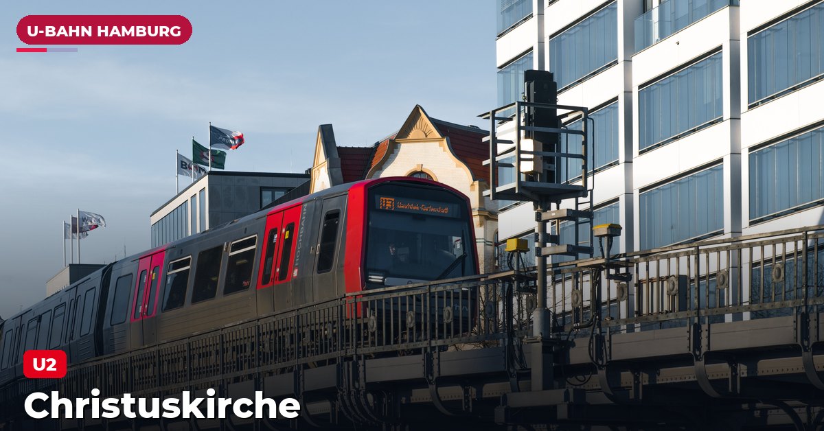 U-Bahn-Station Christuskirche in Hamburg — Linie U2