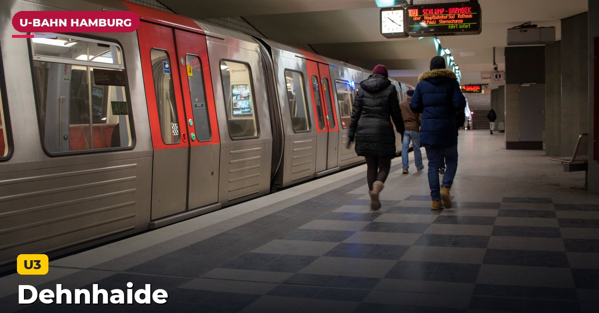 U-Bahn-Station Dehnhaide in Hamburg — Linie U3