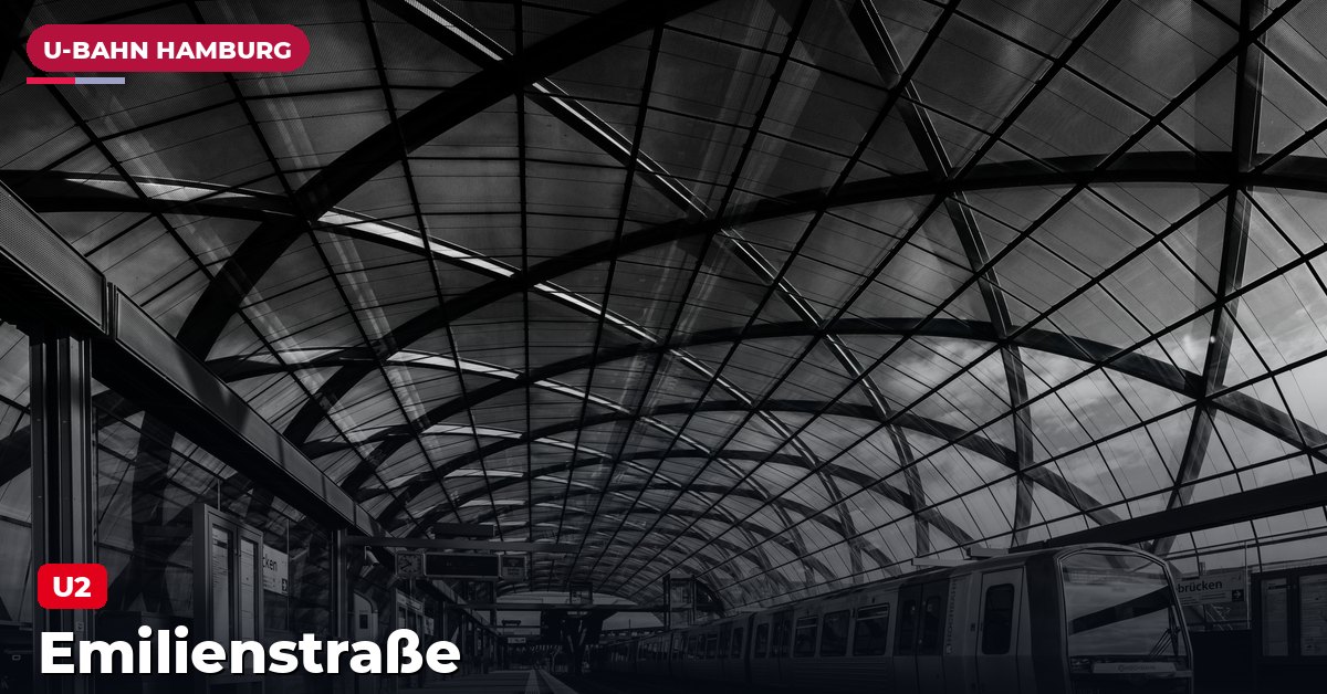 U-Bahn-Station Emilienstraße in Hamburg — Linie U2