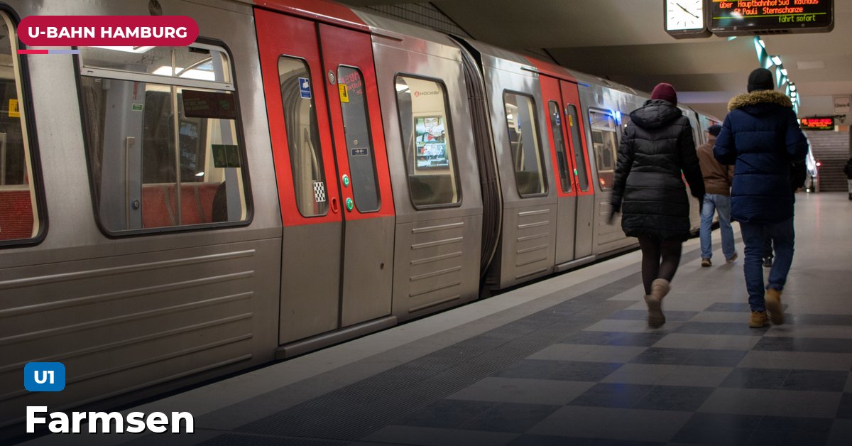 U-Bahn-Station Farmsen in Hamburg — Linie U1