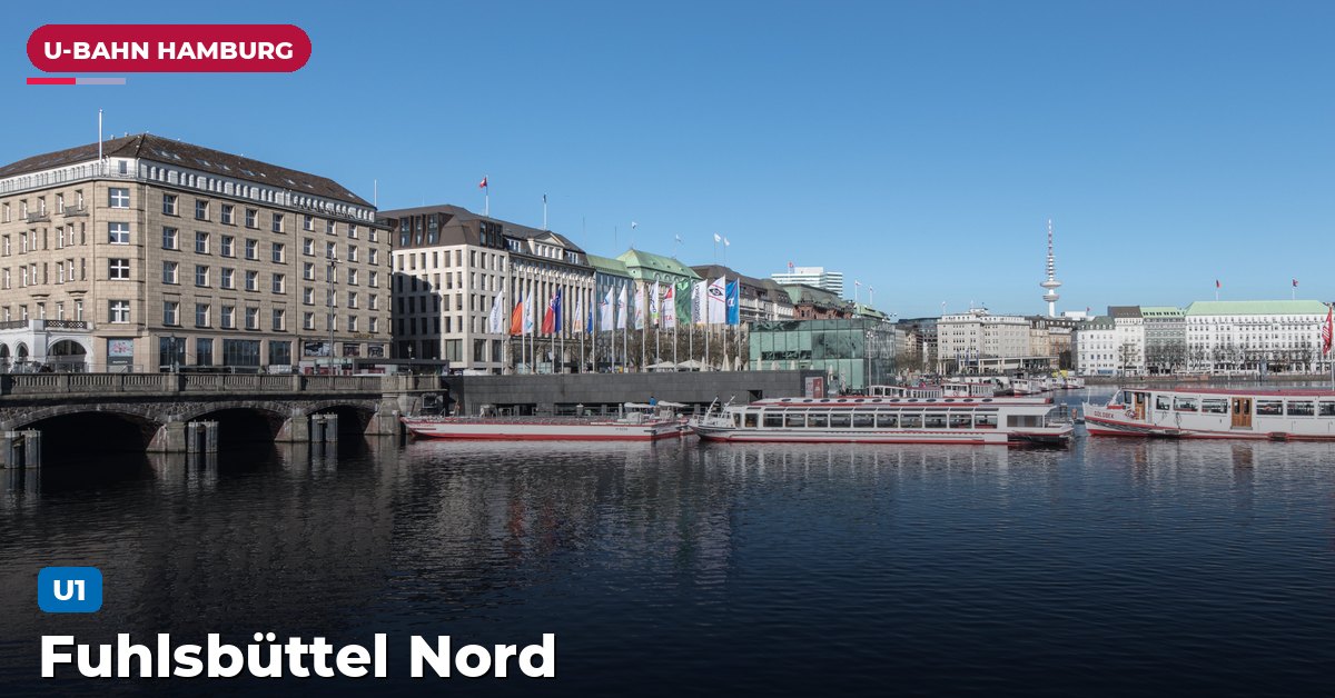 U-Bahn-Station Fuhlsbüttel Nord in Hamburg — Linie U1