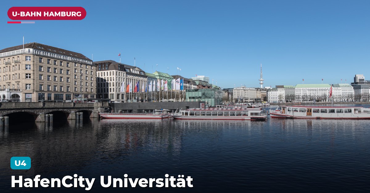 U-Bahn-Station HafenCity Universität in Hamburg — Linie U4