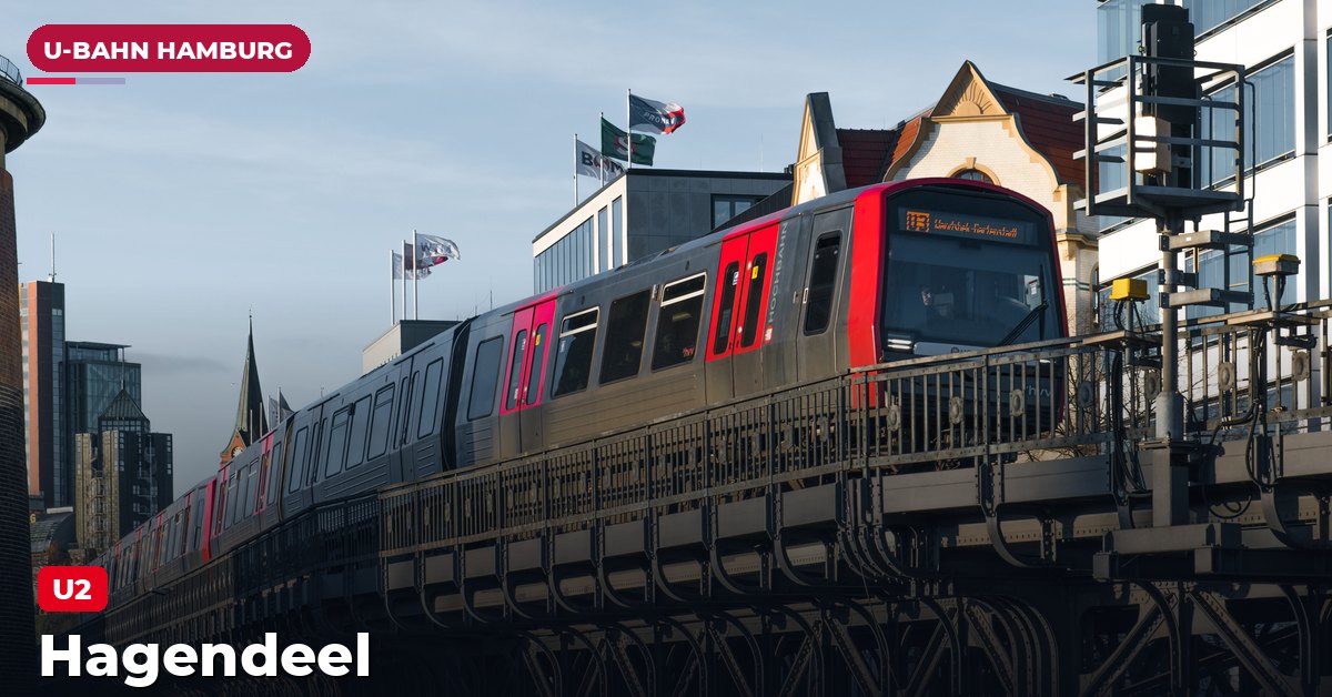 U-Bahn-Station Hagendeel in Hamburg — Linie U2