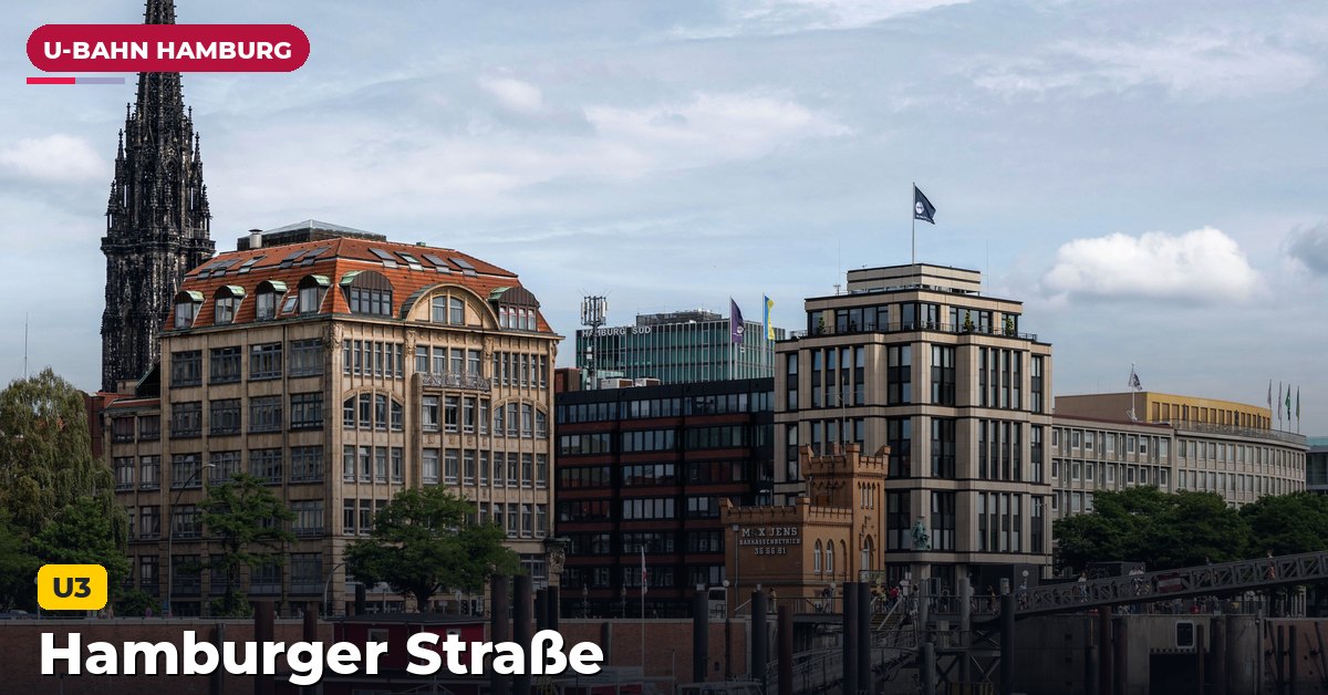 U-Bahn-Station Hamburger Straße in Hamburg — Linie U3
