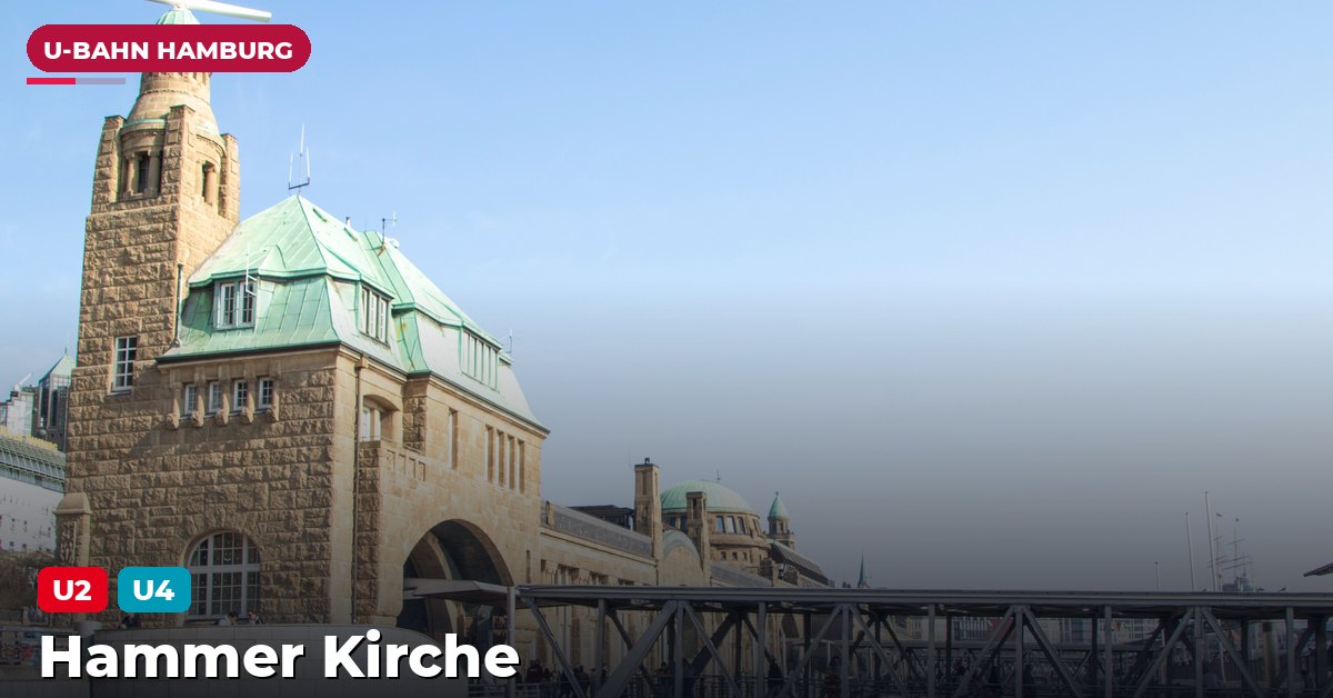 U-Bahn-Station Hammer Kirche in Hamburg — Linie U2