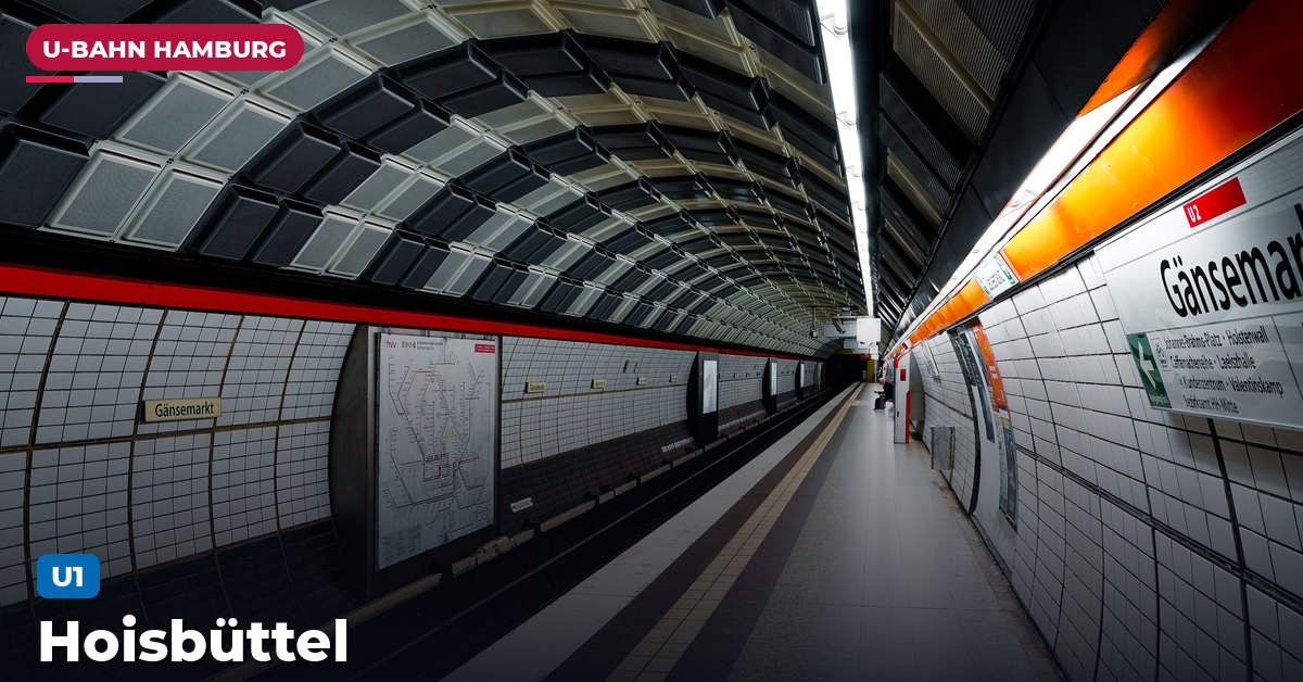 U-Bahn-Station Hoisbüttel in Hamburg — Linie U1