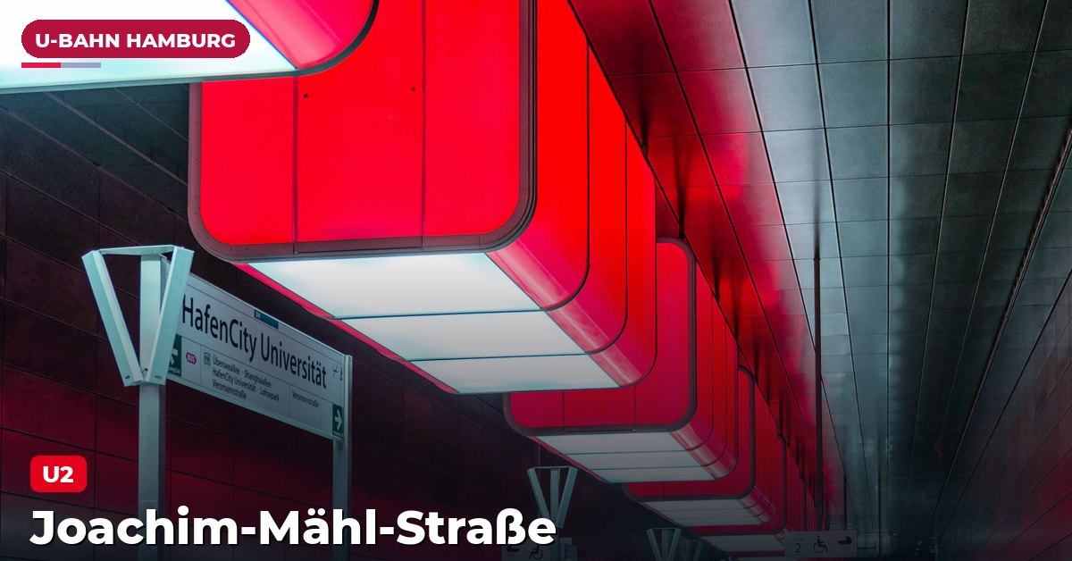 U-Bahn-Station Joachim-Mähl-Straße in Hamburg — Linie U2