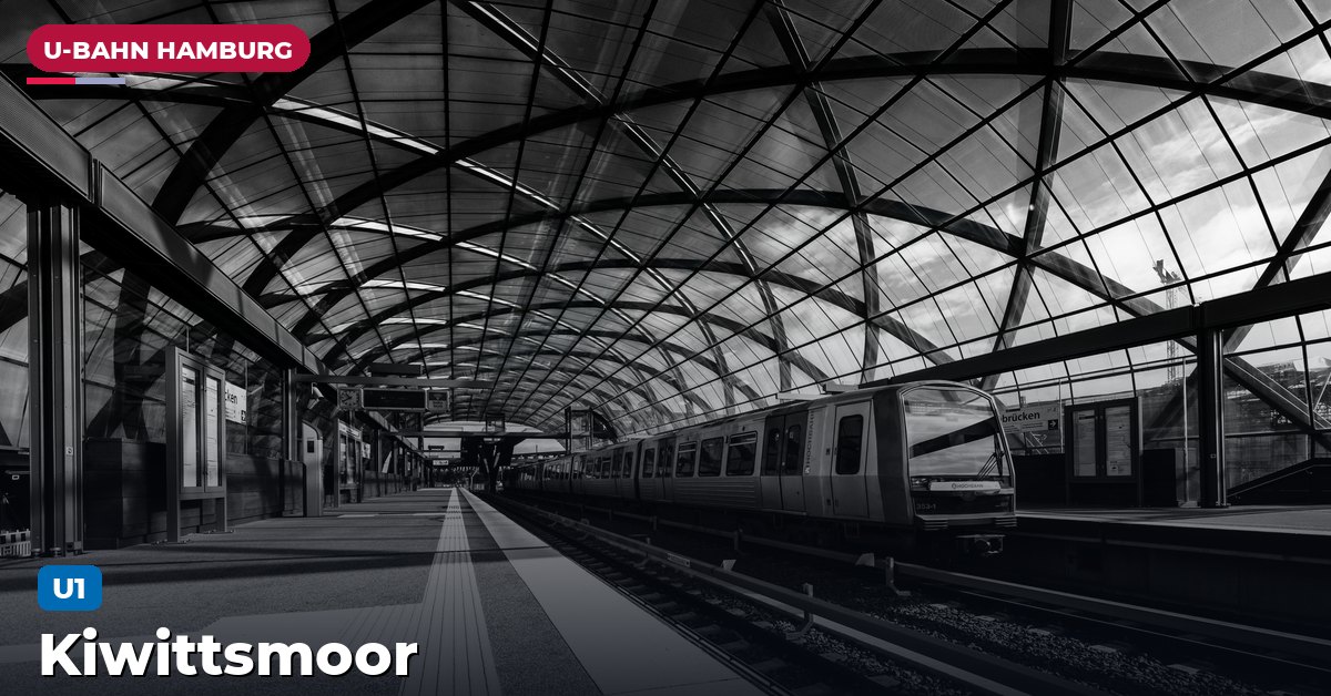 U-Bahn-Station Kiwittsmoor in Hamburg — Linie U1