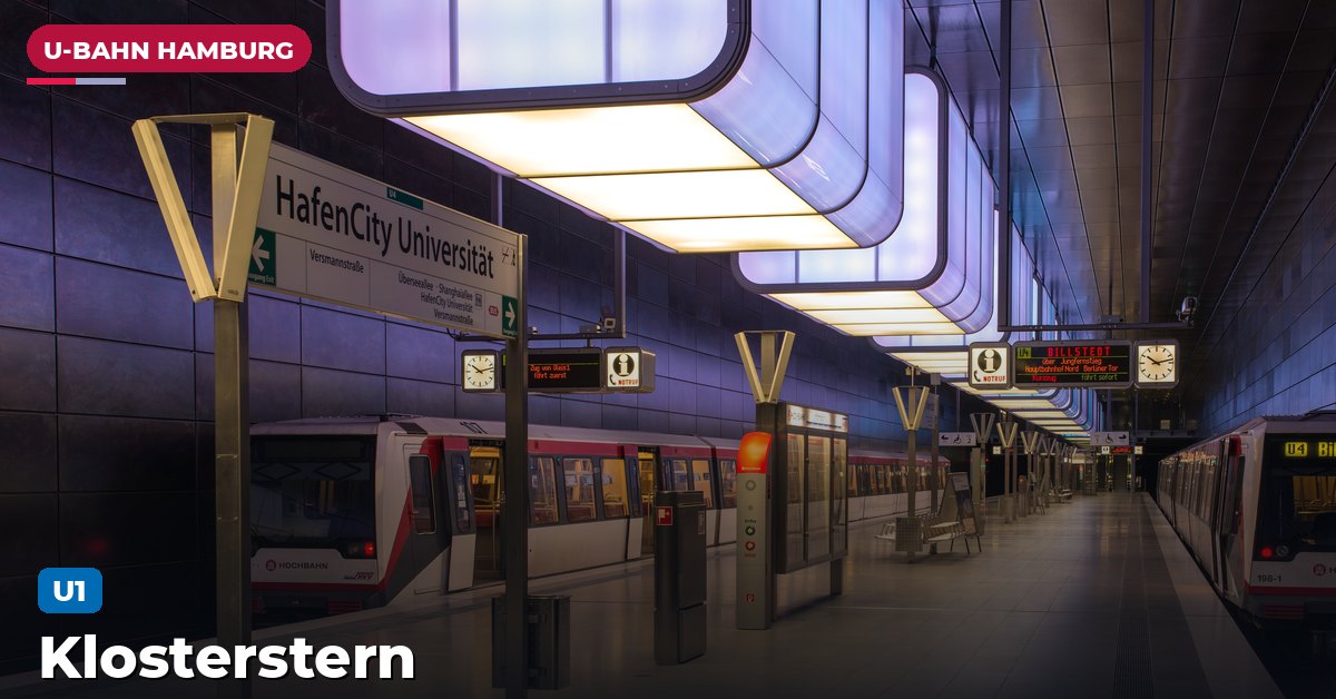 U-Bahn-Station Klosterstern in Hamburg — Linie U1