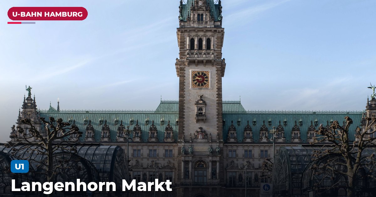 U-Bahn-Station Langenhorn Markt in Hamburg — Linie U1