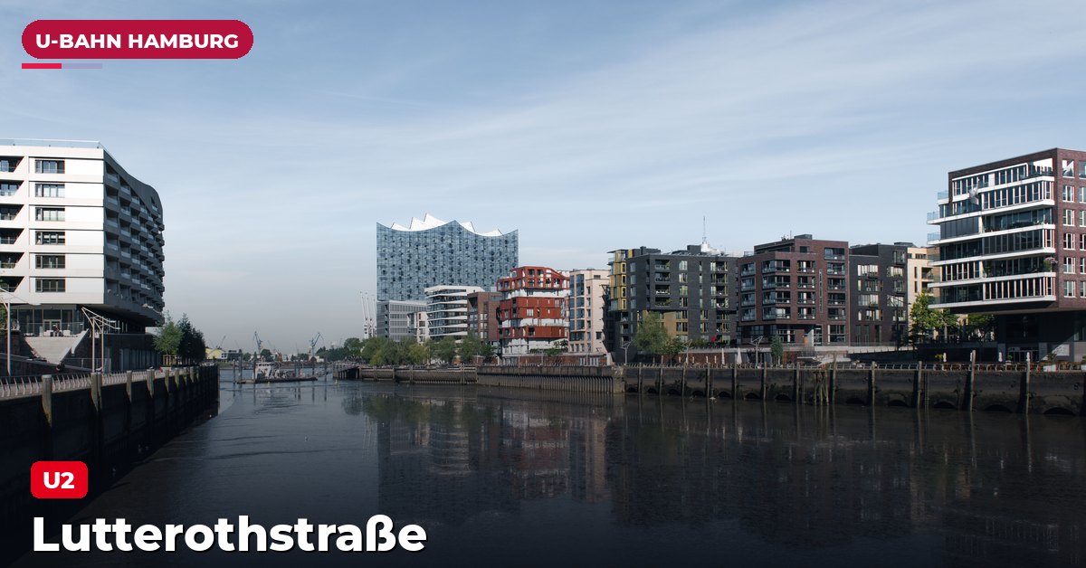 U-Bahn-Station Lutterothstraße in Hamburg — Linie U2