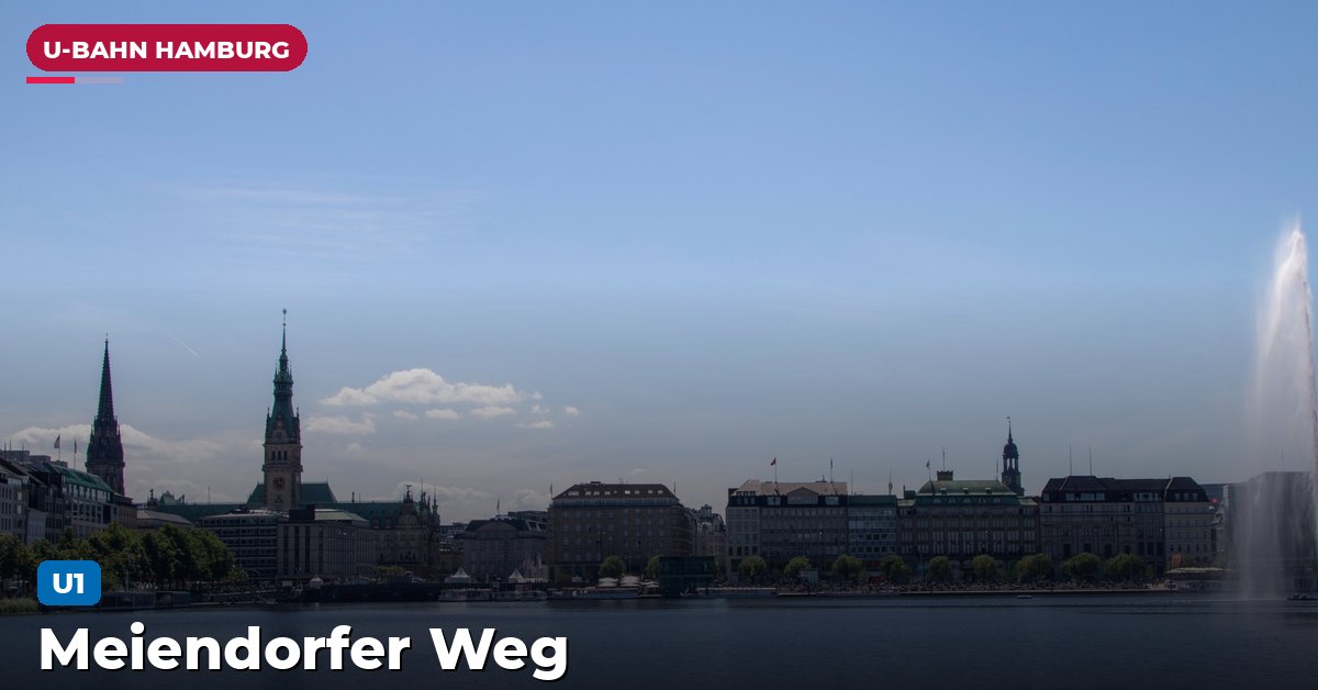 U-Bahn-Station Meiendorfer Weg in Hamburg — Linie U1