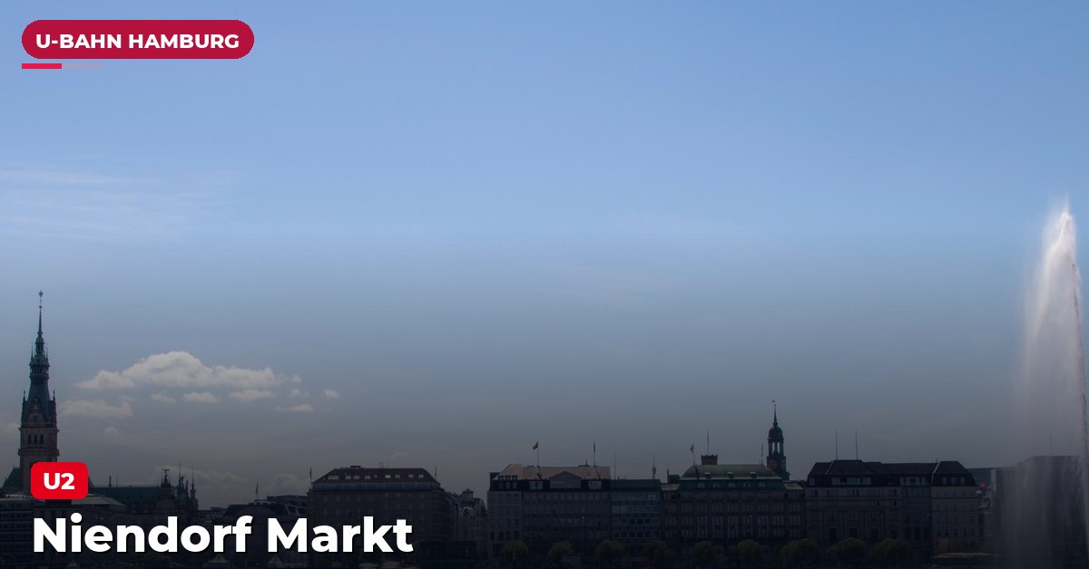 U-Bahn-Station Niendorf Markt in Hamburg — Linie U2