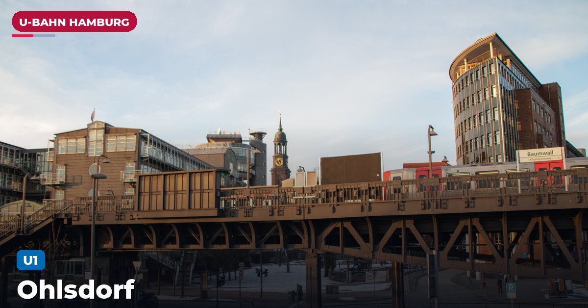 U-Bahn-Station Ohlsdorf in Hamburg — Linie U1