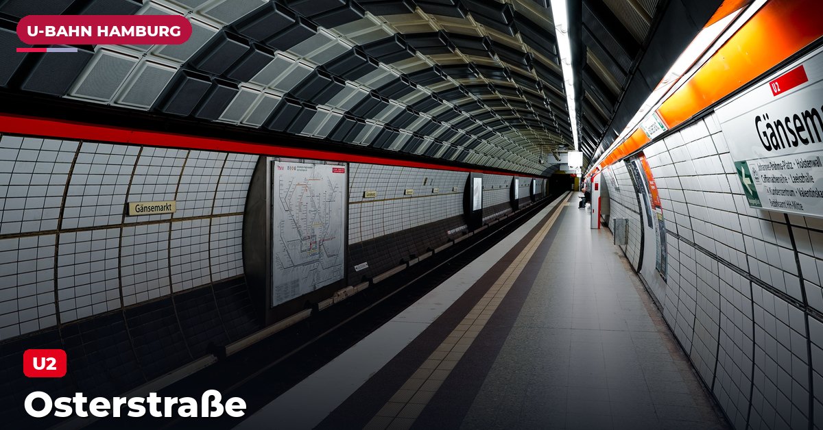 U-Bahn-Station Osterstraße in Hamburg — Linie U2
