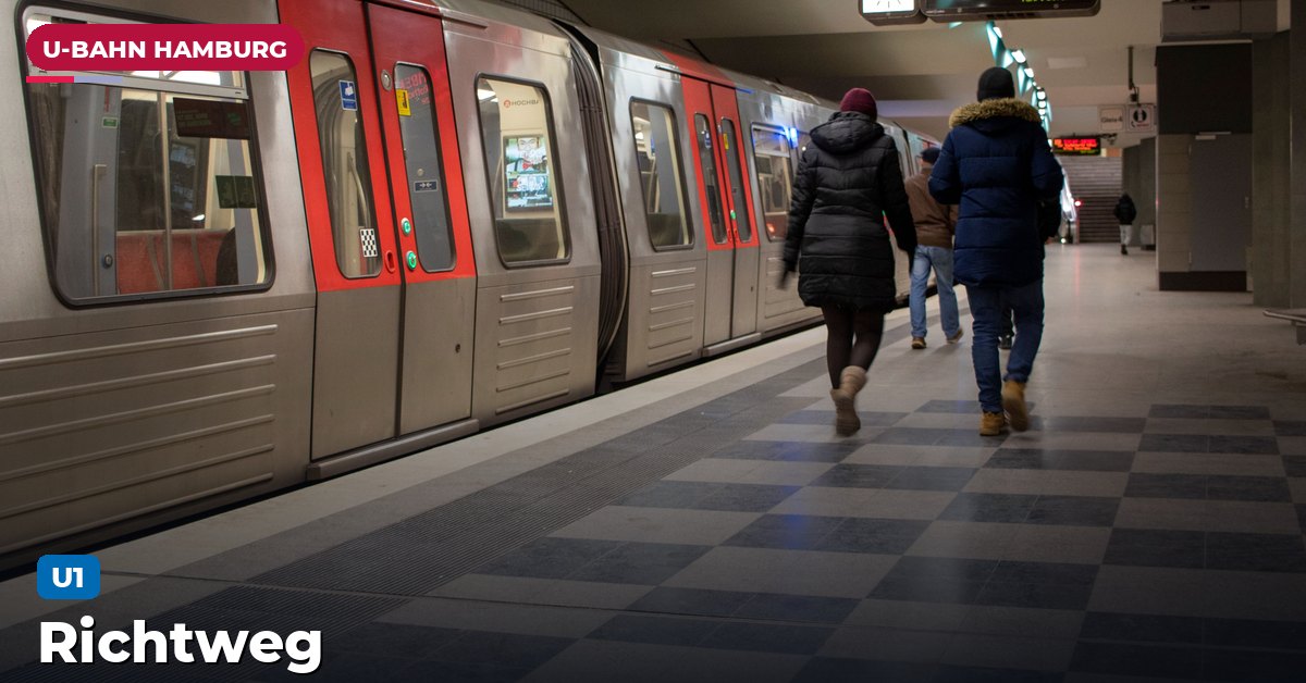 U-Bahn-Station Richtweg in Hamburg — Linie U1