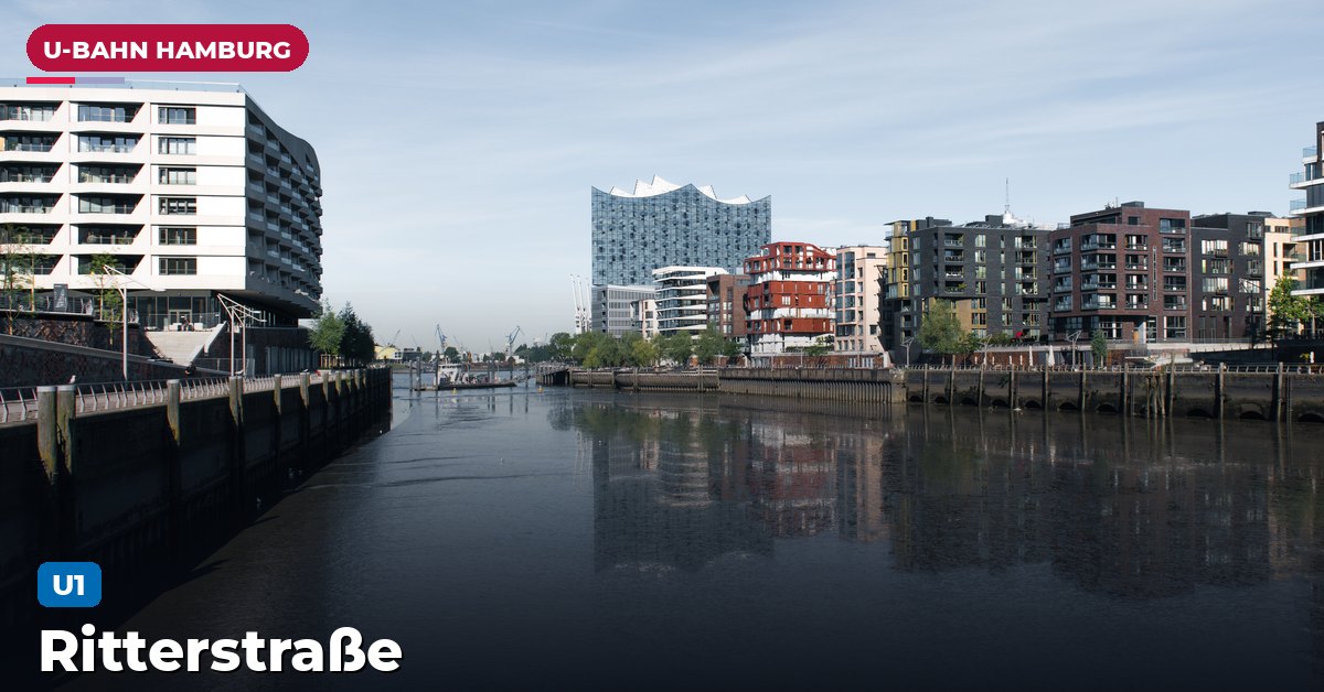 U-Bahn-Station Ritterstraße in Hamburg — Linie U1