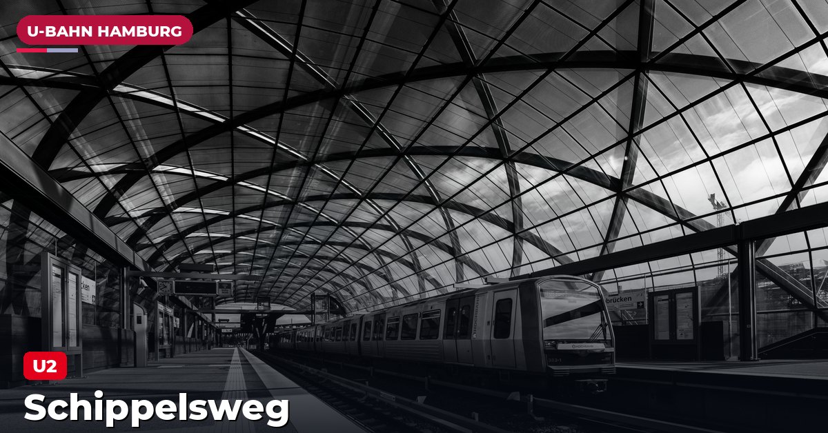 U-Bahn-Station Schippelsweg in Hamburg — Linie U2