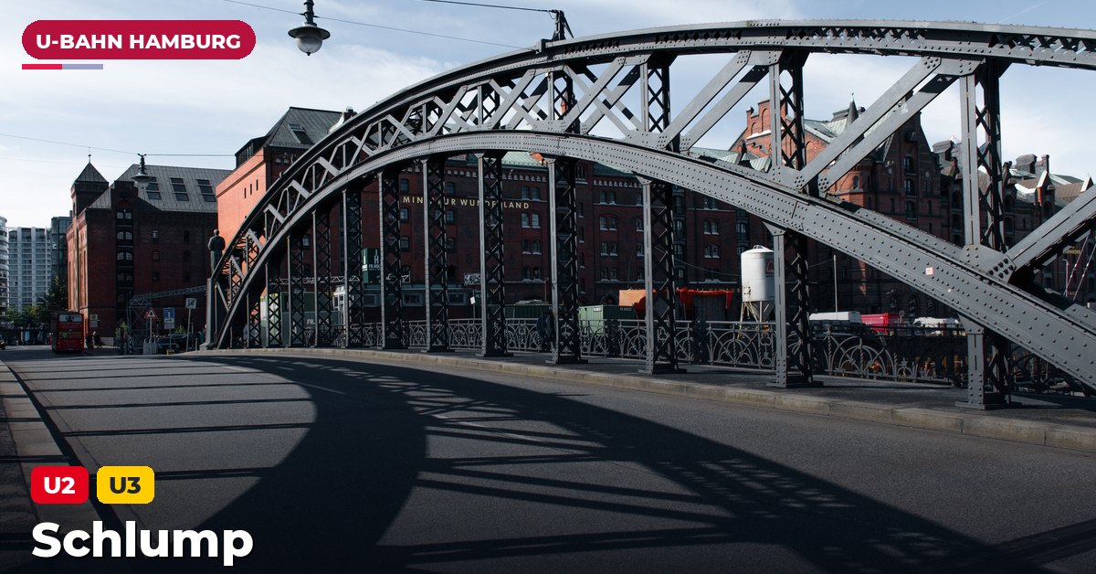 U-Bahn-Station Schlump in Hamburg — Linie U2