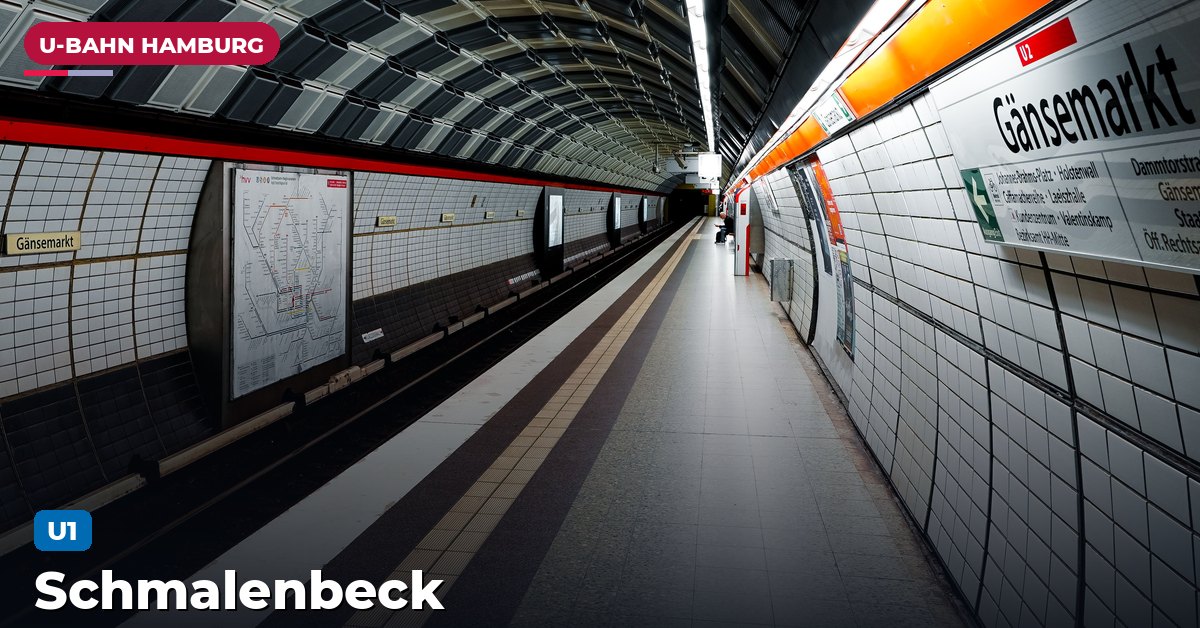 U-Bahn-Station Schmalenbeck in Hamburg — Linie U1