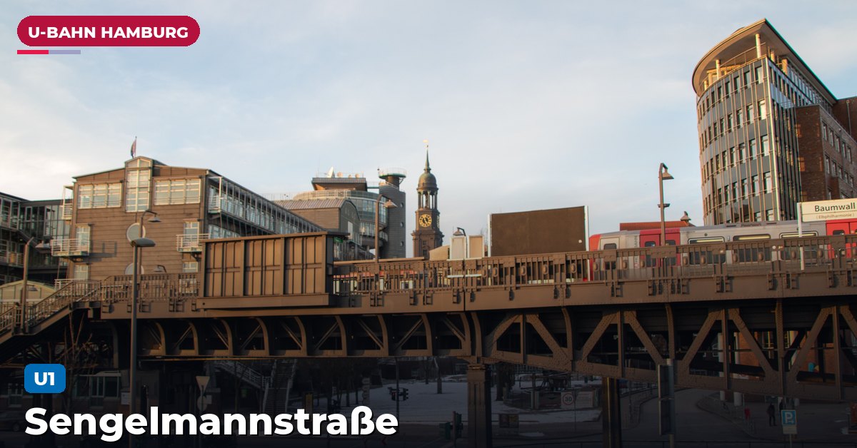 U-Bahn-Station Sengelmannstraße in Hamburg — Linie U1