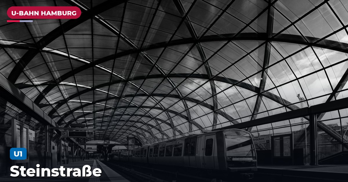 U-Bahn-Station Steinstraße in Hamburg — Linie U1