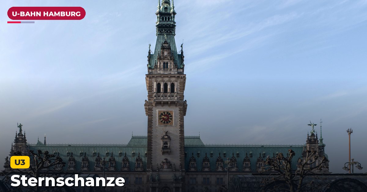 U-Bahn-Station Sternschanze in Hamburg — Linie U3