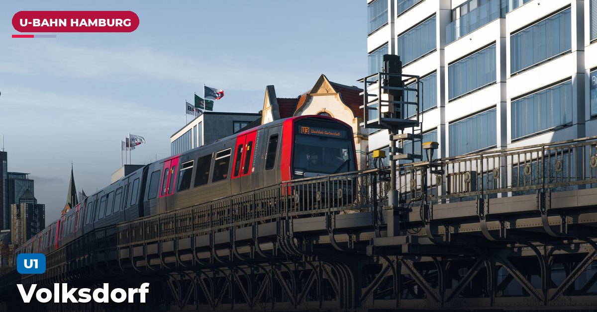 U-Bahn-Station Volksdorf in Hamburg — Linie U1